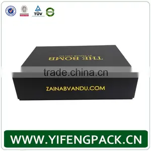 Customized Matt Black Packaging Paper Gift Corrugated Box Makers thumbnail-1