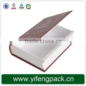Magnetic Closure Cardboard Book Shaped Decorative Book Boxes thumbnail-6