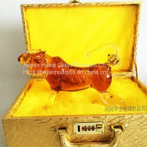 Chinese Glass Craft Products Factory Twelve Zodiac Bottle Set Support to Map Customization thumbnail-1