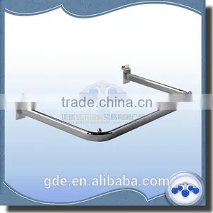 Metal Chrome Display Hangrail for Slatwall thumbnail-1