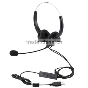 Factory OEM Service Corded Call Center Usb Headset thumbnail-2