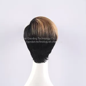 Hot Selling 1B/27 Short Human Hair Wig 100% Remy Hair thumbnail-3