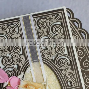 Classical Custom Wooden Laser Cut Wedding Invitation Card in Japanese thumbnail-5
