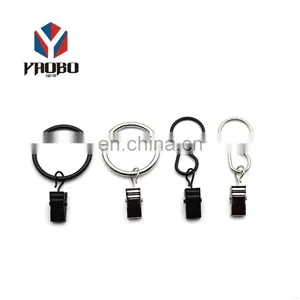 Curtain Rod Accessories Metal Clips Rings Hooks Window Shower Curtain Rings Hanging Clips thumbnail-1