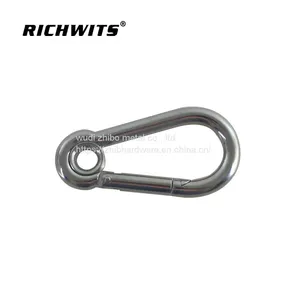 304/316 Stainless Steel Carabiner Hook With Eyelet thumbnail-4