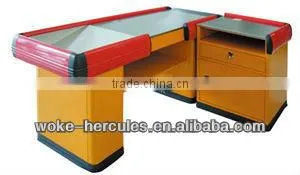 Supermarket Checkout Counter With Convery Belt for Money Desk in Mall thumbnail-1