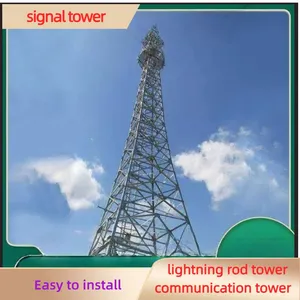20-meter Forest Fire Prevention Monitoring Tower, Four-column Angle Steel Monitoring Iron Tower, Meteorological Observation Tower thumbnail-1