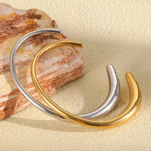 Stainless Steel Tennis Bracelet 5mm CZ Cubic Zirconia IP Gold Plated Wholesale Price thumbnail-5