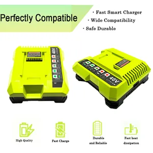 40V Lithium-Ion Battery Charger With Dual Port Output Function for Electric Tool Compatibility thumbnail-1