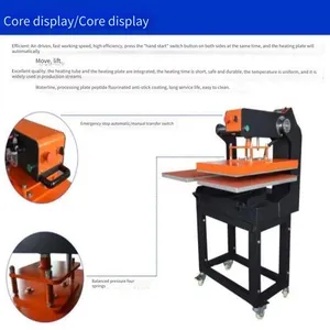 Automatic Pneumatic Clothing Hot Ironing Machine - Supply of Semi-automatic Clothing Ironing Machines, Pneumatic T-shirt Heat Transfer Machines thumbnail-5