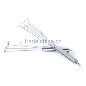 Hot Amazon Supply 12inch Slanted Rods Stainless Steel Wire Ball Egg Whisk Better Beater Egg Whisk thumbnail-1