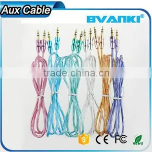 New Products 2016 3.5mm Audio Cable for Car Audio Aux 3.5mm Usb Cable, 3.5mm Stereo Male to Male Audio Aux Cable Free Samples Supplier's Choice thumbnail-1