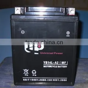 YB14-A2 Dry Charged MF Motorcycle Battery thumbnail-1