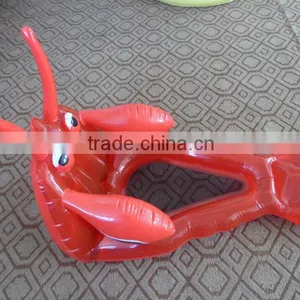 Shrimp Shape Pvc Inflatable Baby Water Floating Rider thumbnail-2