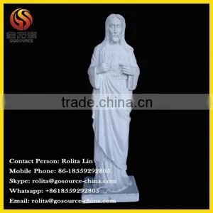 Selling White Marble Jesus Christ Sculpture thumbnail-1