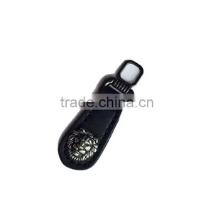 Brown Black Quality OEM Leather PU PVC Zipper Pull thumbnail-4