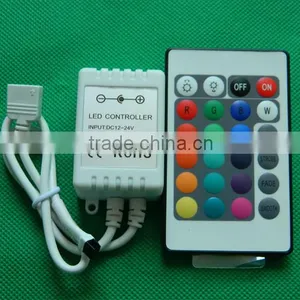 12V/24V 3Channel 6A IR LED RGB Controller 24keys thumbnail-2