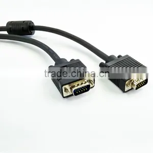 Nickel Plated Vga3+6 Cable With Magnetic Loops 1.5m 3m 5m 10m 15m 20m 25m 30m 40m 50m thumbnail-2