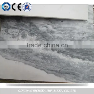 Cloudy White Marble Tile thumbnail-6