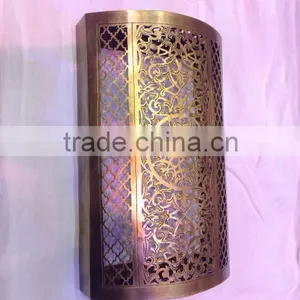 Moroccan Brass Wall Lights thumbnail-1