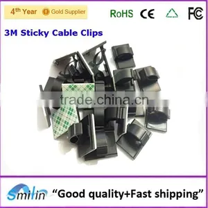 Factory Supply 3m Adhesive Small Plastic Cable Clip for Finishing Car Charger Electric Wire Outlet Line Usb Cable Quality Choice thumbnail-1