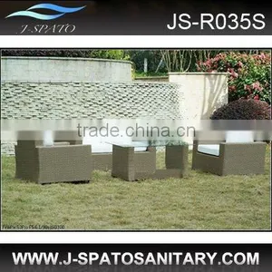 Patio Comfortable PE Rattan Sofa Bed Furniture thumbnail-1