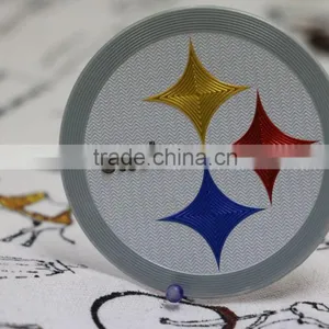 Steeler Star Plating Custom Decorative PVC Embossed Badges thumbnail-2