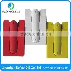 Promotion Gift Silicone Smart Wallet With Snap Stand for Cell Phone thumbnail-4