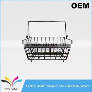 Factory OEM Supply Metal Wire Mesh Storage Basket for Fruit or Snack thumbnail-1
