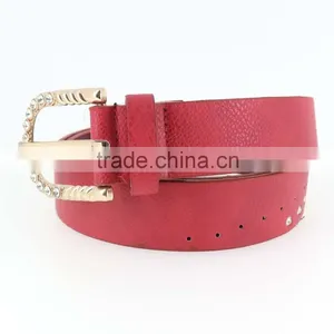 Women's Fashion Rhinestone Studded Belt With Shiny Gold Rhinestone Buckles in Yiwu thumbnail-6