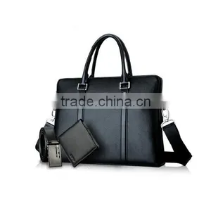 Leather Man Bag Men's Leather Bags Business Package Cross-section Men's Handbag Briefcase Bag thumbnail-1