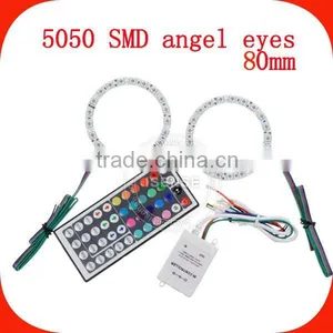 CE Certificate Epistar Chips 5050 Smd White PCB 80mm Full Circle DC12v Rgb Led Angel Eyes Colors thumbnail-3