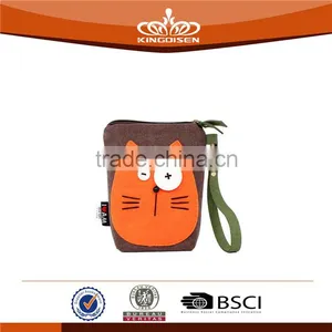 Canvas Cellphone Bags Lady Cute Cosmetic Coin Pouch thumbnail-1
