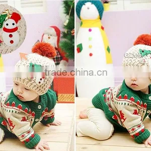 Snowman Children Crochet Hat ,Snowflake Weave Head Warmer,Lovely Hat,Cap Set, Hat Pattern ,Pattern ,Baby Cap,Baby Hat thumbnail-2