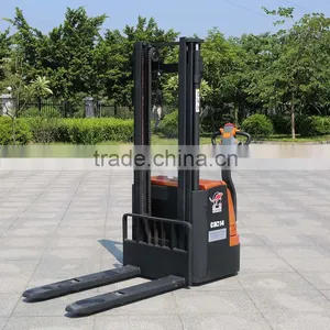 Factory Price Offer Full Electric Powered Forklift Pallet Stacker (CDD14) thumbnail-3