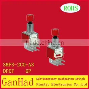 2-way Sub-Mini Pushbutton Toggle Switch thumbnail-1