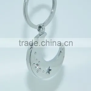 Metal Moon Epoxy Keychain Keyring Cute Keychain thumbnail-4