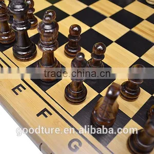 Bamboo Book Shape Folding Chess Set With Wooden Chessmen King Height 6.5cm thumbnail-5
