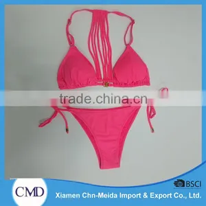 High Quality Cheap Custom Stripe Swimwear Women thumbnail-1