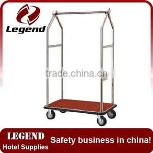 Polished Silver Hotel Baggage Cart in China thumbnail-4