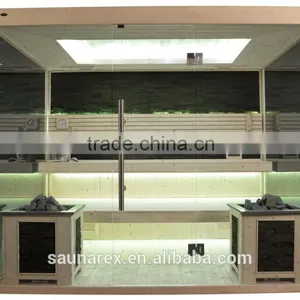 Hemlock Modern Sauna Room With Glass thumbnail-4
