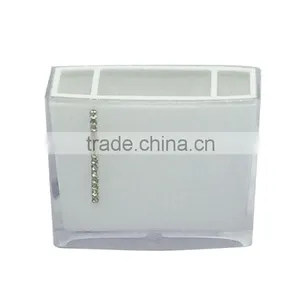 Newest Design White Retangular Plastic Tooth Brush Holder thumbnail-1