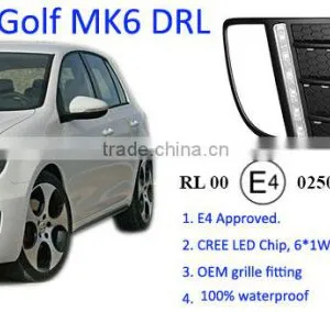 E4 R87 Approved Factory Supply LED Lamp Type LED DRL for VW Golf 6 GTI thumbnail-2