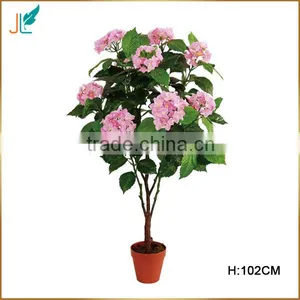 High Simulation Potted Hydrangea Flower Tree Bonsai Tree for Sale thumbnail-1