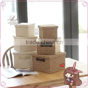WBN-1: MuJia Wholesale Cotton and Linen Storage Box, Toys, Underwear, Clothes Storage,felt Toy Storage,travelling Box thumbnail-4