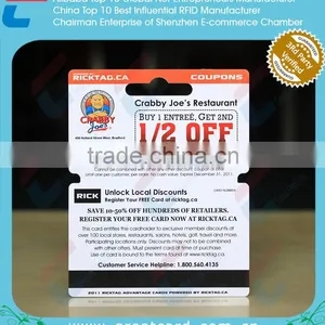 Printed PVC Combo Business Card With Magnetic Strip thumbnail-1