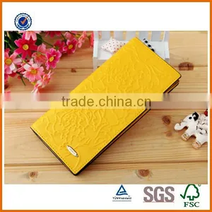 2016 Popular Customized Top Layer Genuine Leather Lady`s Purse , Fashional Design Printing Women`s Wallet thumbnail-3