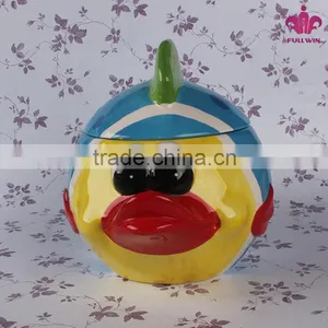 Promotional Ceramic Storage Jar Canister With Fish Shape thumbnail-1