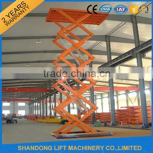 Outdoor Hydraulic Electric Building Material Lifts for Cargo Delivery thumbnail-3