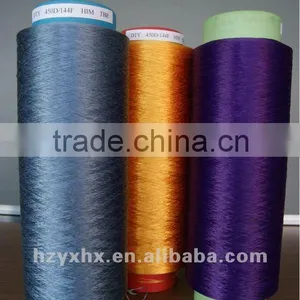 100% Polyeser POY DOPE DYED YARN 450D/144F thumbnail-1